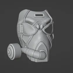 Krieg's Gas Mask Borderlands 2 (+Knucke brass)