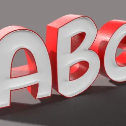 LedBox Font - Alphabet Collection - Letters and number boxes - No. 10