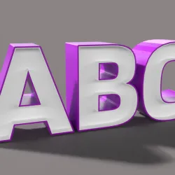 LedBox Font - Alphabet Collection - Letters and number boxes - No. 12