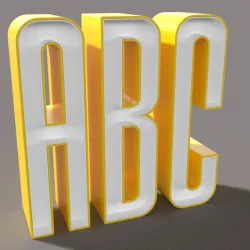 LedBox Font - Alphabet Collection - Letters and number boxes - No. 14