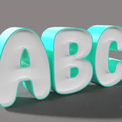 LedBox Font - Alphabet Collection - Letters and number boxes - No. 19