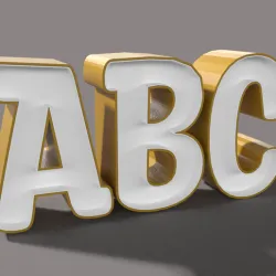 LedBox Font - Alphabet Collection - Letters and number boxes - No. 8