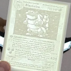 Lithophane base set charizard, venusaur, and blastoise