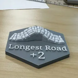 Longest Road & Largest Army Hex Trophy