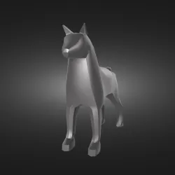 Low-poly Dog