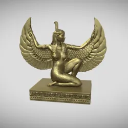 Maat egyptian goddess statue for 3d print 3D print model