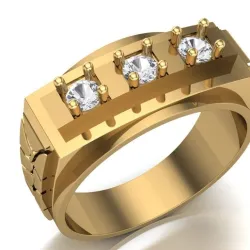 Men Ring STL 3D Model for Jewelry 3D Printing