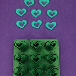 Miniature cutter of openwork hearts