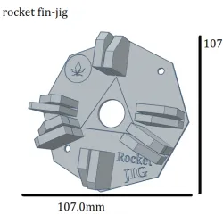Model rocket fin-jig.