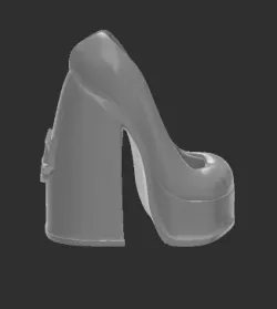 Naked Wolf type shoe for Monster High