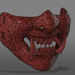 Oni Half Mask (Chico Maker Edition)V1.0