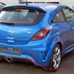 opel opc 2007 rear bumper tow cover