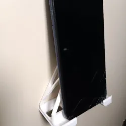 Phone/tablet holder for toilet door