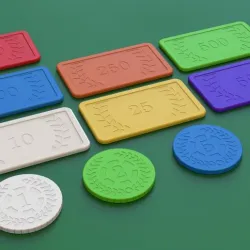 Poker chips and plates - Poker chips and plates