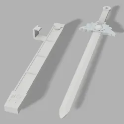 Power Rangers MMPR Thundermegazord Sword and Scabbard