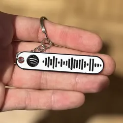 "Puto - Molotov" Spotify code Keychain
