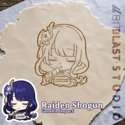 Raiden Shogun Cookie Cutter