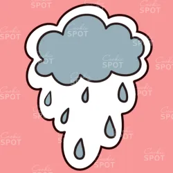 Rainy Cloud Cookie Cutter