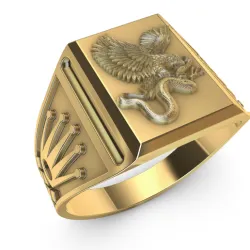 ROLEX EAGLE AND SNAKE RING