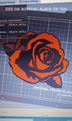 Rose Wall Art /Decoration / Cake topper/ Gift