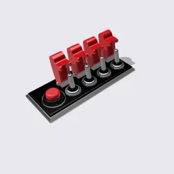 scale  model switch panel