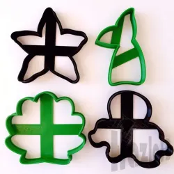 Set Sea cookie cutters marine models + gift. SEA COOKIE CUTTERS MORE GIFT. Star, tail, octopus, shell + Turtle.