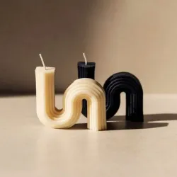snake candle model with mold