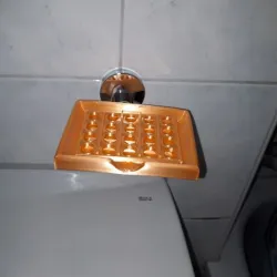 Soap dish with holder round