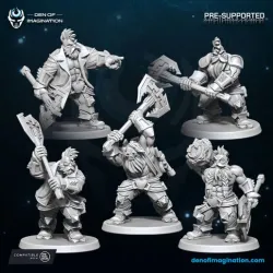 Space Dwarfs Berserkers with Axes