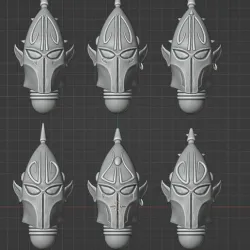 Space Elves Pirates Helmets