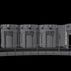 Star Wars Death Star Elevator Bank for 3.75" and 6" figures