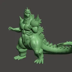 SUPER GODZILLA - ULTRA DETAILED STL MESH - SNES APPEARANCE