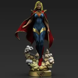 Supergirl from Injustice Superman of DC Comics fanart by cg pyro