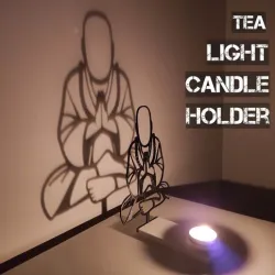 Tealight candle holder -buddha