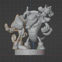 Team Chaotix Mega Figure: Vector, Espio, and Charmy Amiibo Figure's