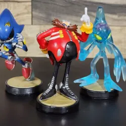 Team Eggman Figurine Set: Eggman, Metal Sonic, Infinite, E102-Gamma, and Chaos Amiibo Figure's
