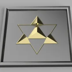 Tetrahedron Star Wall Art Sacred Geometry