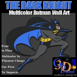 The Dark Knight - Multicolor Batman Super Hero Wall Art
