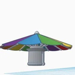 Umbrella Crocs Pin