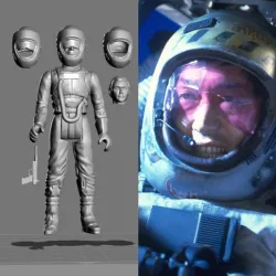 VINTAGE STAR WARS KENNER-STYLE Y-WING PILOT ACTION FIGURE
