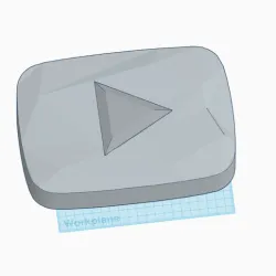 YouTube Diamond Play Button 3D Model