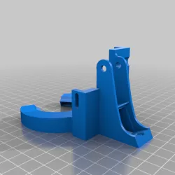 Zad Nozzle Fan Duct mk3 v1.0 for Ender 3 S1 Pro Spriter extruder and 5015 blower fan
