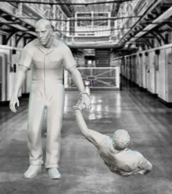 Zombie apocalypse, guts and gore: the inmate and the sheriff