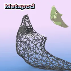011 Metapod Pokemon Wiremon Figure