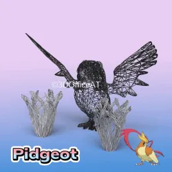 #018 Pidgeot Pokemon Wiremon Figure