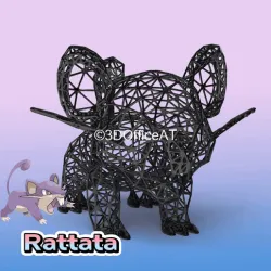 #019 Rattata Pokemon Wiremon Figure
