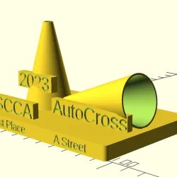 2 Cone AutoCross Event Trophies 2023 season
