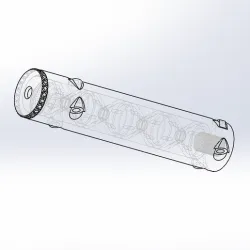 3D printable .22 suppressor
