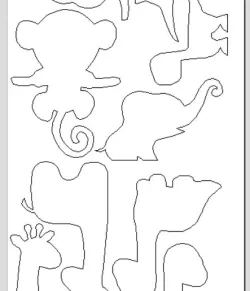 Animal lamp for kids dxf, svg for cnc