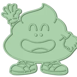 Arale poop cookie cutter